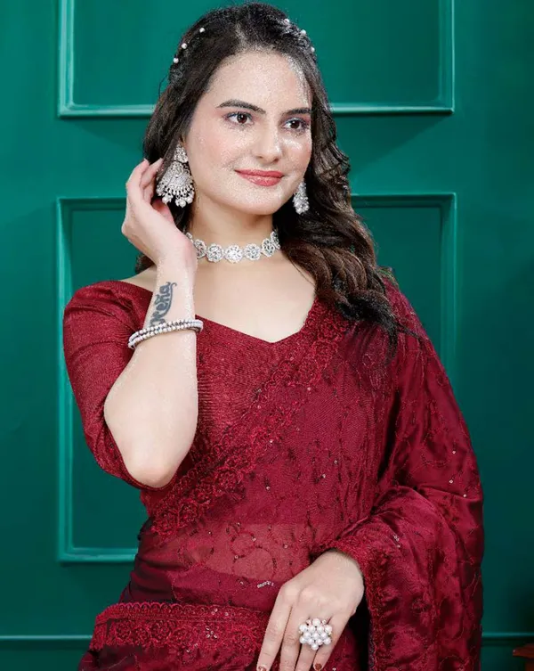 Maroon_Color_1_-_Minute_Ready_to_Wear_Rangoli_Silk_Saree_with_Unstitch_Blouse_Piece