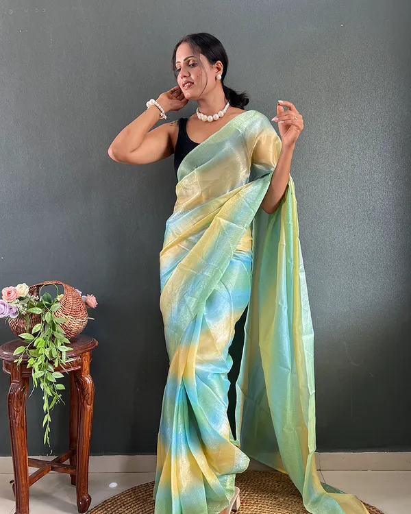 Light_Green_Color_1-Minute_Ready_To_Wear_Georgette_Saree_With_Blouse_Piece