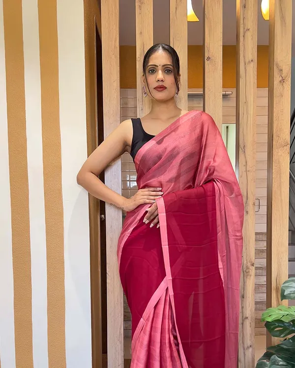 Pink_Color_1-Minute_Ready_To_Wear_Naylon_Saree_With_Blouse_Piece