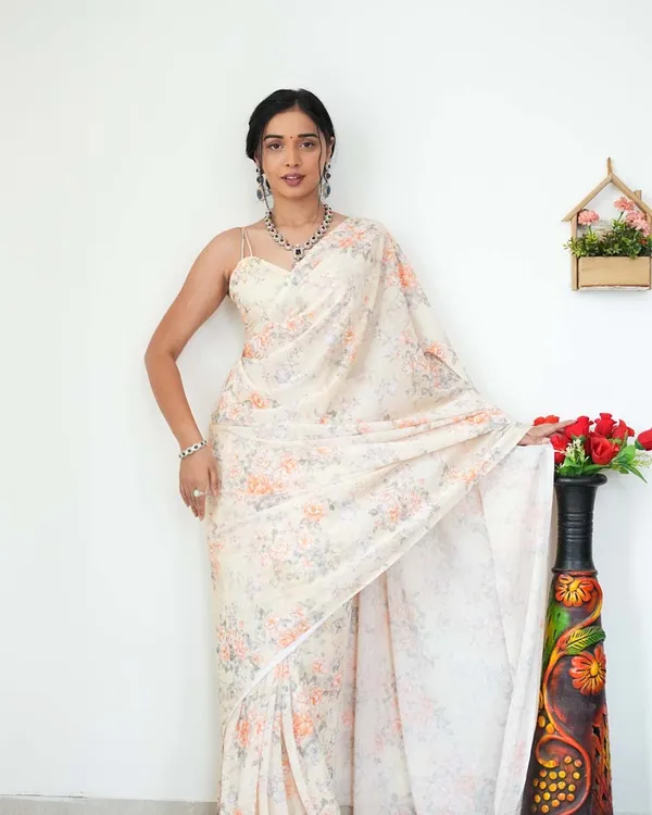 Light_Yellow_Color_1-Minute_Ready_To_Wear_Georgette_Saree_With_Blouse_Piece