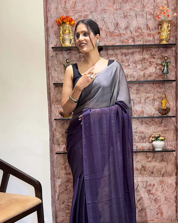 Purple_Color_1-Minute_Ready_To_Wear_Naylon_Saree_With_Blouse_Piece