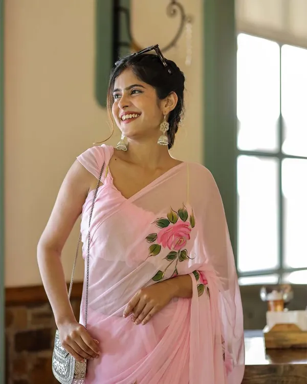 Pink_Color_1-Minute_Ready_to_Wear_Premium_Georgette_Saree_with_Blouse_Piece