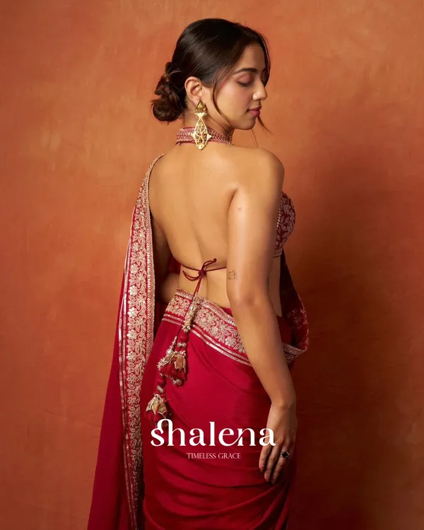 Dulcet_Red_Rangoli_Silk_Saree_With_Resplendent_Blouse_Piece