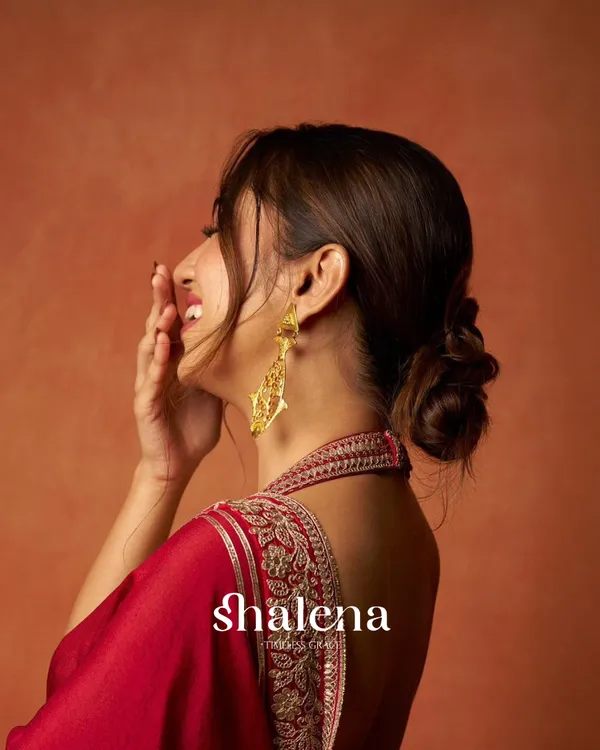 Dulcet_Red_Rangoli_Silk_Saree_With_Resplendent_Blouse_Piece