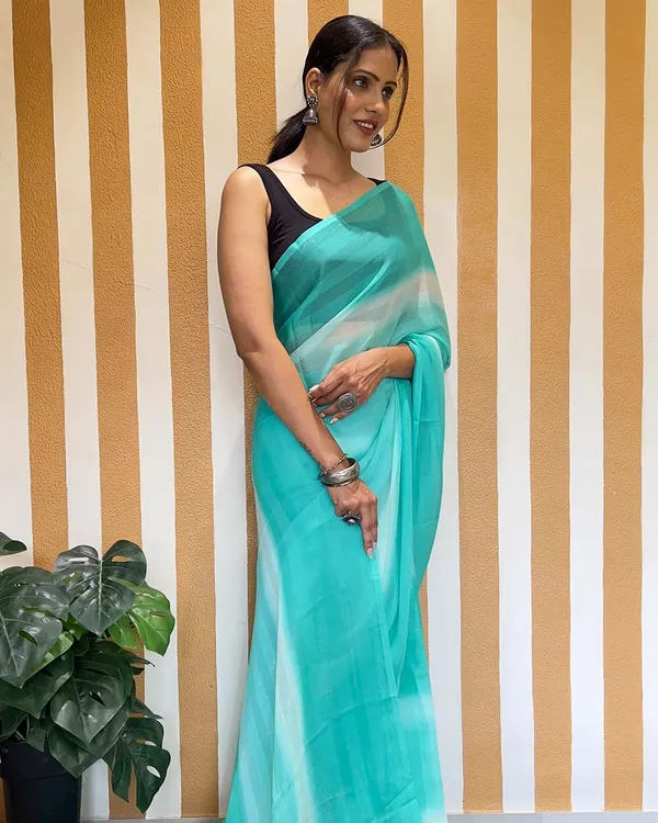 Sky_Blue_Color_1-Minute_Ready_To_Wear_Naylon_Saree_With_Blouse_Piece