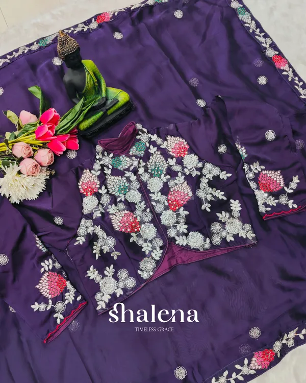 Majestic_Purple_Rangoli_Silk_Sequence_Embroidery_Work_Saree_With_Stitched_Blouse