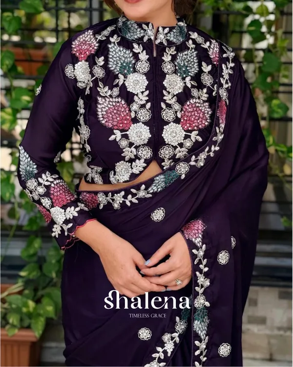 Majestic_Purple_Rangoli_Silk_Sequence_Embroidery_Work_Saree_With_Stitched_Blouse