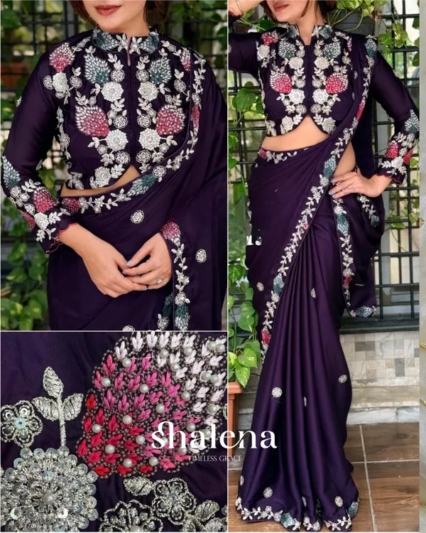 Majestic_Purple_Rangoli_Silk_Sequence_Embroidery_Work_Saree_With_Stitched_Blouse