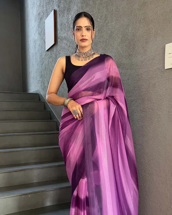 Purple_Color_1-Minute_Ready_To_Wear_Georgette_Saree_With_Blouse_Piece