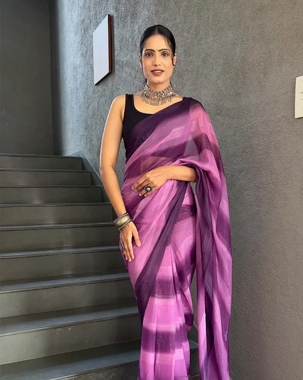 Purple_Color_1-Minute_Ready_To_Wear_Georgette_Saree_With_Blouse_Piece
