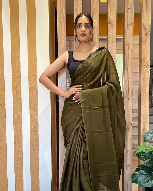 Mahendi_Color_1-Minute_Ready_To_Wear_Naylon_Saree_With_Blouse_Piece