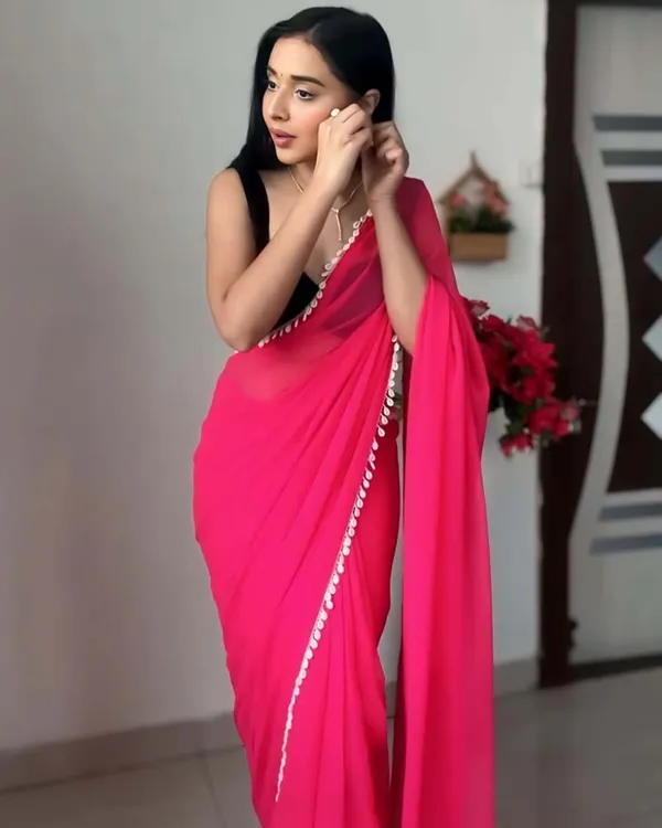 Pink_Color_1-Minute_Ready_To_Wear_Georgette_Saree_With_Blouse_Piece