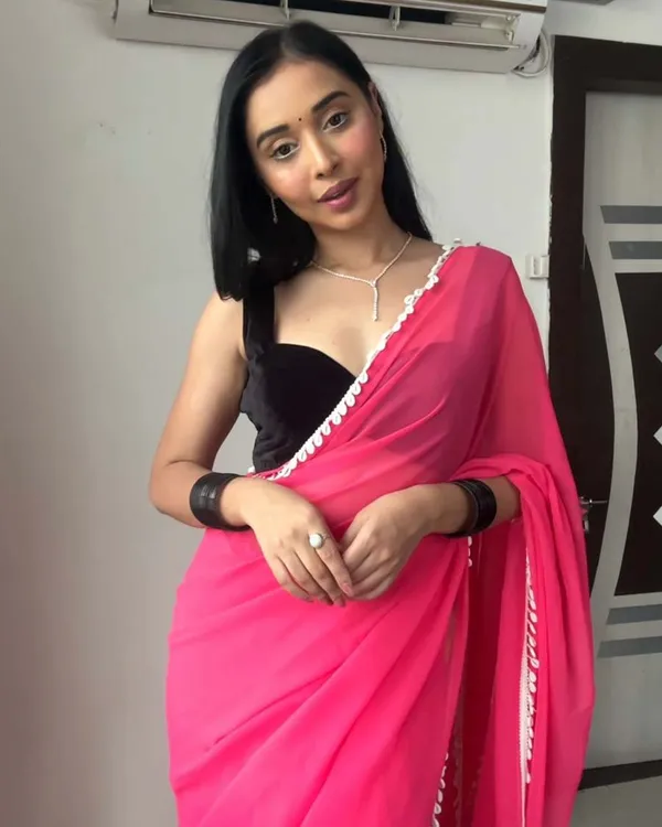 Pink_Color_1-Minute_Ready_To_Wear_Georgette_Saree_With_Blouse_Piece