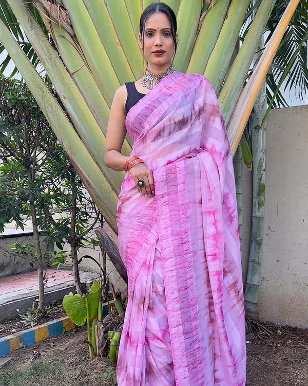 Light_Purplrcolor_1-Minute_Ready_To_Wear_Naylon_Saree_With_Blouse_Piece