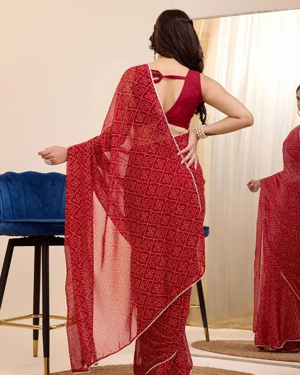 Maroon_Color_1-Minute_Ready_to_Wear_Georgette_Saree_With_Blouse_Piece