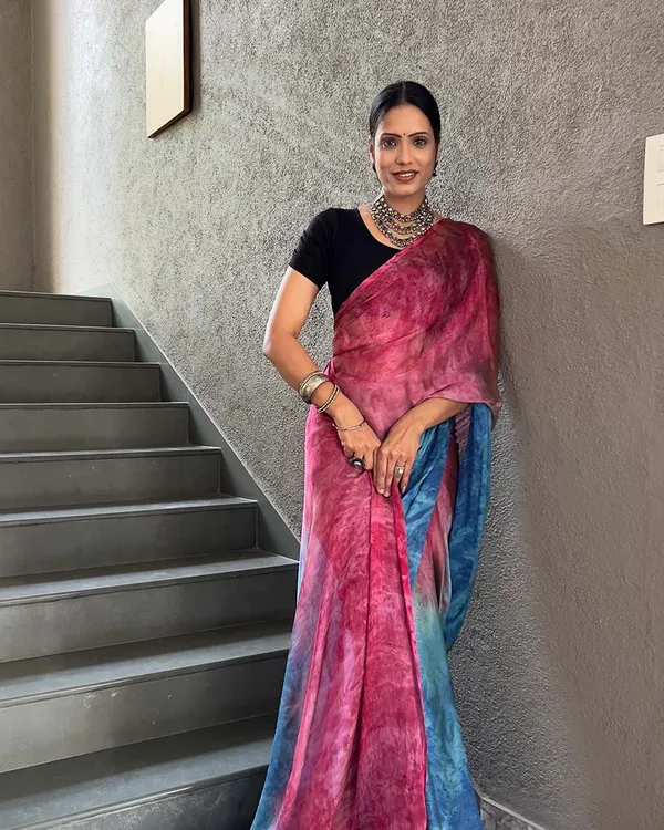 Pink_And_Blue_Color_1-Minute_Ready_To_Wear_Naylon_Saree_With_Blouse_Piece