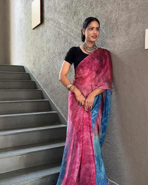 Pink_And_Blue_Color_1-Minute_Ready_To_Wear_Naylon_Saree_With_Blouse_Piece