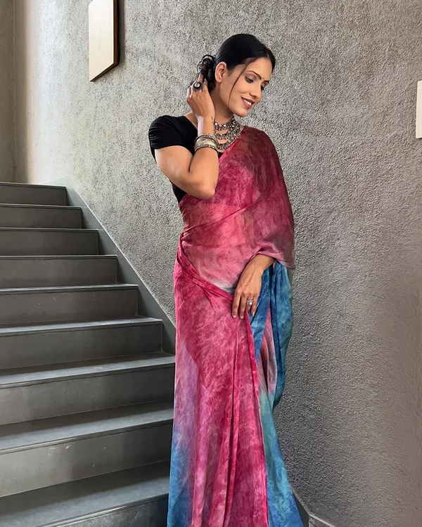 Pink_And_Blue_Color_1-Minute_Ready_To_Wear_Naylon_Saree_With_Blouse_Piece