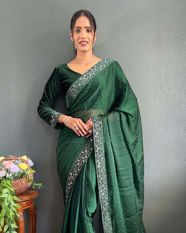 Green_Color_1_-_Minute_Ready_to_Wear_Rangoli_Silk_Saree_with_Fully_Stitch_Blouse_(Free_Size)_Up_to_44