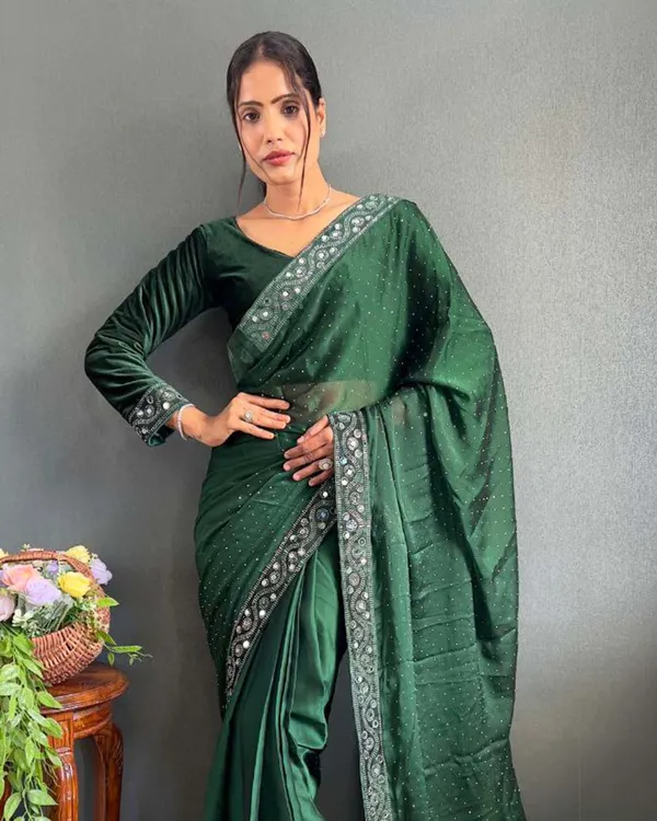 Green_Color_1_-_Minute_Ready_to_Wear_Rangoli_Silk_Saree_with_Fully_Stitch_Blouse_(Free_Size)_Up_to_44