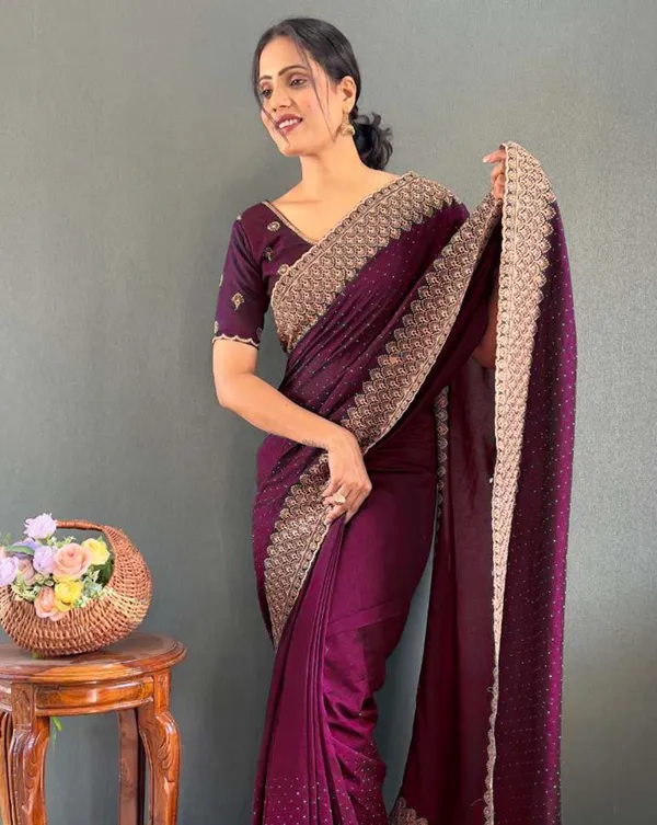 Light_purple_Color_1_-_Minute_Ready_to_Wear_Vichitra_silk_Saree_with_Unstitch_Blouse_Piece