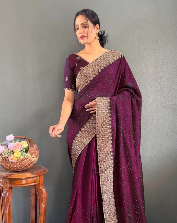Light_purple_Color_1_-_Minute_Ready_to_Wear_Vichitra_silk_Saree_with_Unstitch_Blouse_Piece