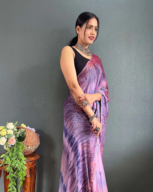 Multi_Color_1-Minute_Ready_To_Wear_Naylon_Saree_With_Blouse_Piece