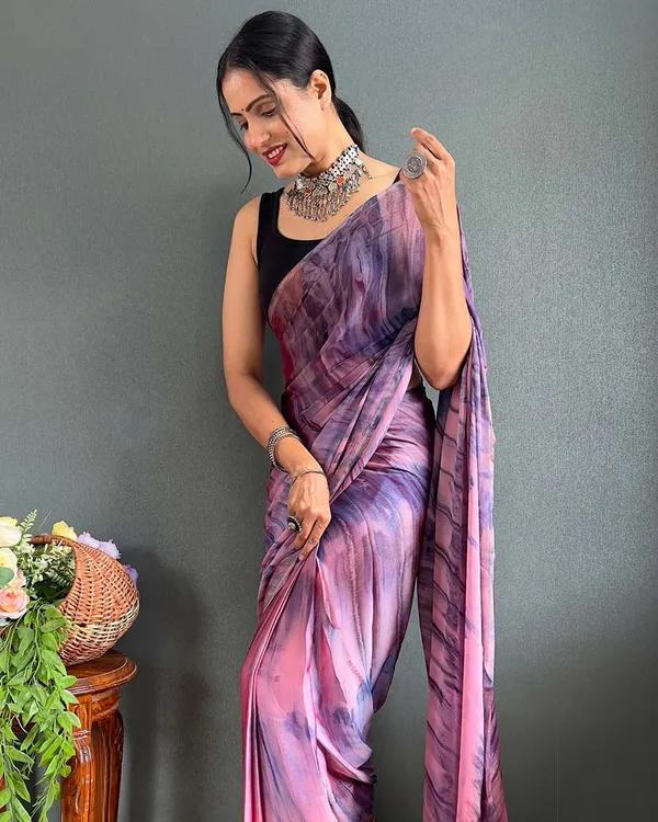 Multi_Color_1-Minute_Ready_To_Wear_Naylon_Saree_With_Blouse_Piece