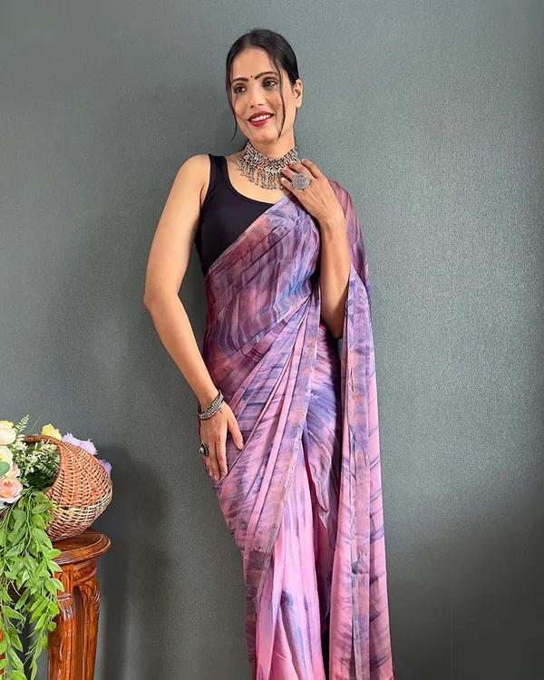 Multi_Color_1-Minute_Ready_To_Wear_Naylon_Saree_With_Blouse_Piece