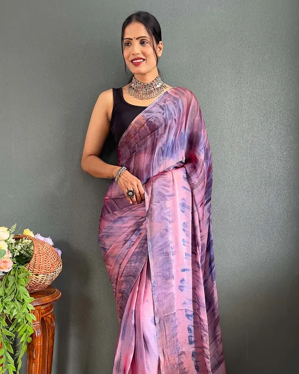 Multi_Color_1-Minute_Ready_To_Wear_Naylon_Saree_With_Blouse_Piece