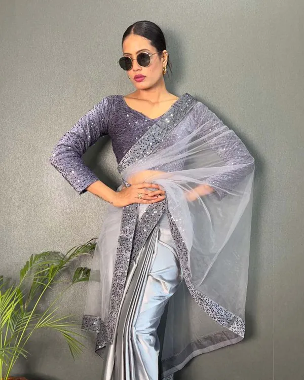Silver_Color_1_-_Minute_Ready_to_Wear_Satin_Silk_Saree_with_Fully_Stitch_Blouse_(Free_Size)_Up_to_44