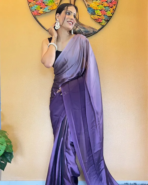 Purple_Color_1-Minute_Ready_To_Wear_Chiffon_Saree_With_Blouse_Piece