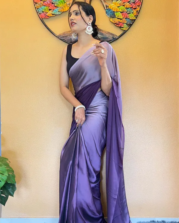 Purple_Color_1-Minute_Ready_To_Wear_Chiffon_Saree_With_Blouse_Piece