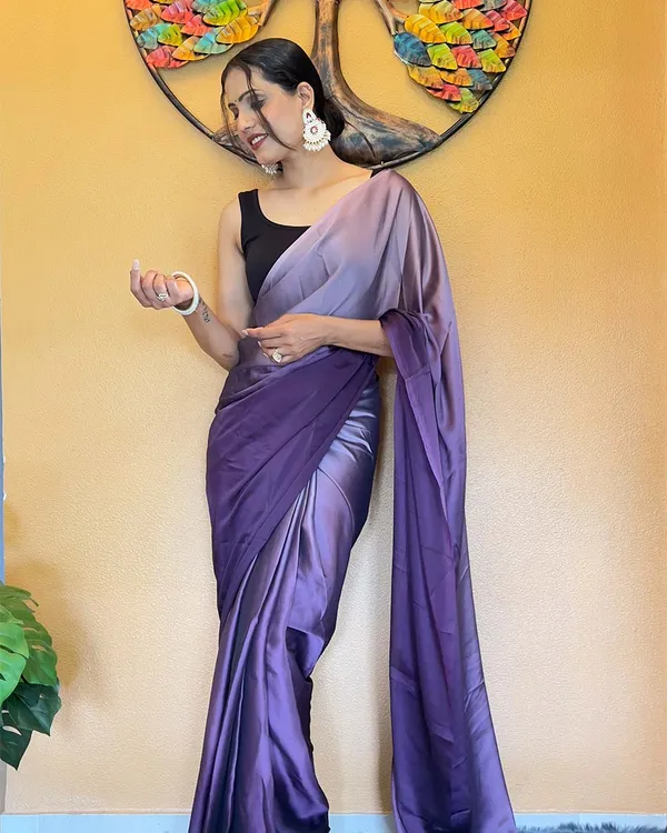 Purple_Color_1-Minute_Ready_To_Wear_Chiffon_Saree_With_Blouse_Piece