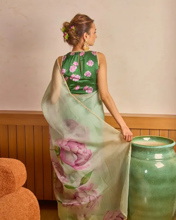 Light_Green_Color_Organza_1_-_Minute_Ready_to_Wear_Saree_with_Fully_Stitch_Blouse_(Free_Size)_Up_to_44