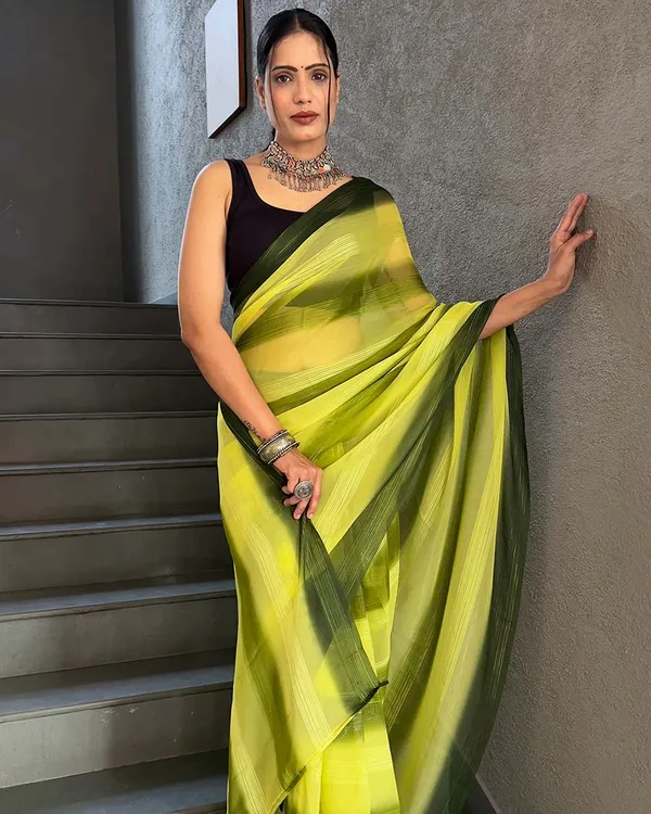 Yellow_Color_1-Minute_Ready_To_Wear_Georgette_Saree_With_Blouse_Piece