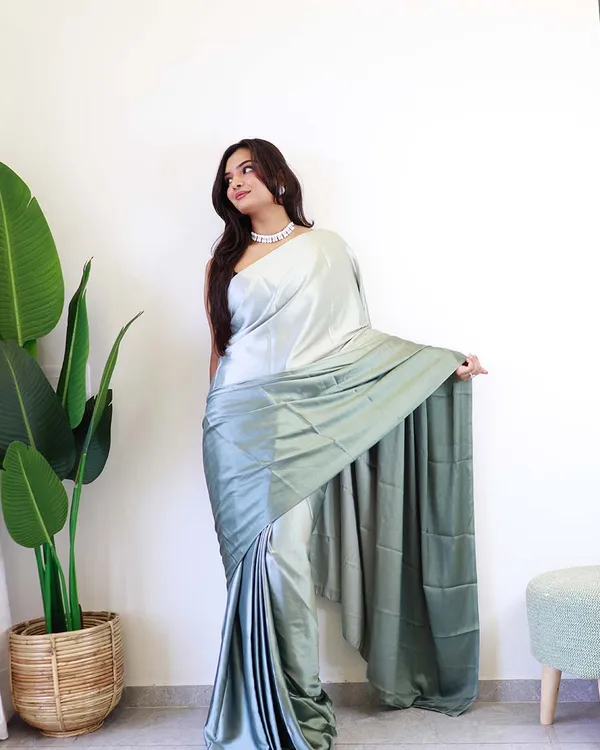 Light_Teal_Blue_Colour_1-Minute_Ready_To_Wear_Chiffon_Saree_With_Blouse_Piece