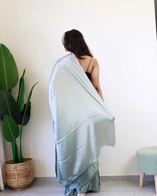 Light_Teal_Blue_Colour_1-Minute_Ready_To_Wear_Chiffon_Saree_With_Blouse_Piece