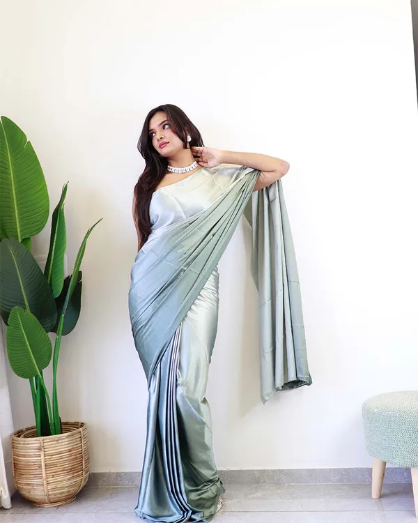 Light_Teal_Blue_Colour_1-Minute_Ready_To_Wear_Chiffon_Saree_With_Blouse_Piece