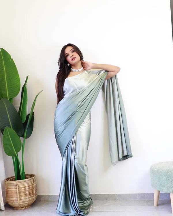 Light_Teal_Blue_Colour_1-Minute_Ready_To_Wear_Chiffon_Saree_With_Blouse_Piece