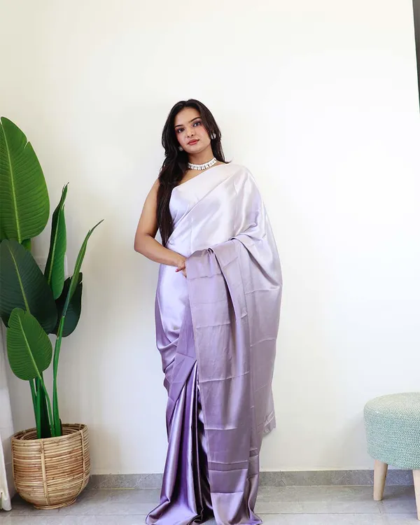 Light_Purple_Colour_1-Minute_Ready_To_Wear_Chiffon_Saree_With_Blouse_Piece