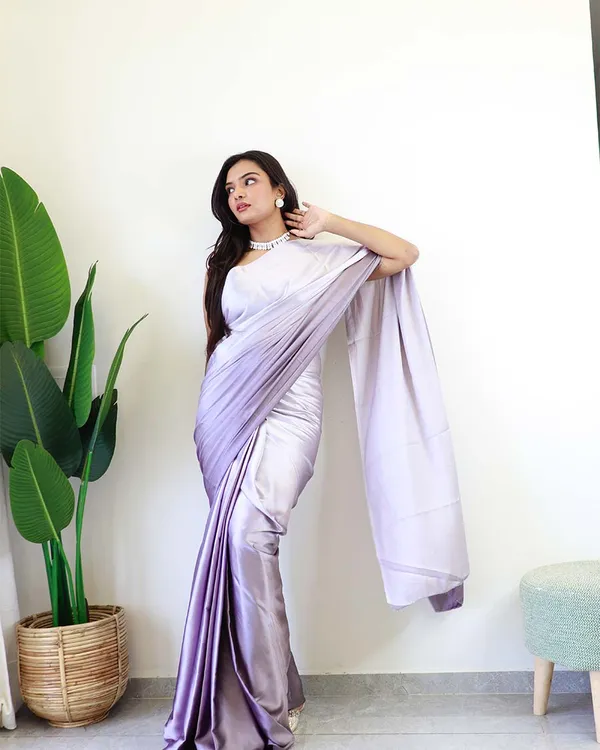 Light_Purple_Colour_1-Minute_Ready_To_Wear_Chiffon_Saree_With_Blouse_Piece
