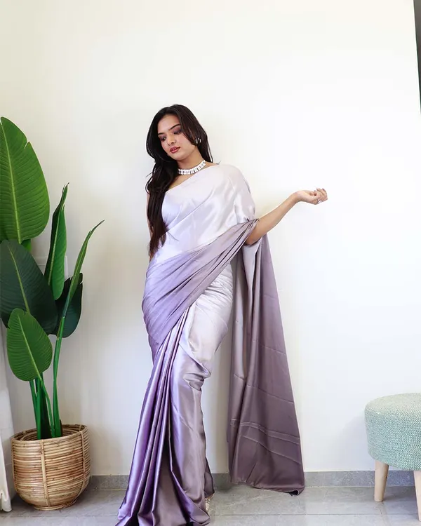 Light_Purple_Colour_1-Minute_Ready_To_Wear_Chiffon_Saree_With_Blouse_Piece