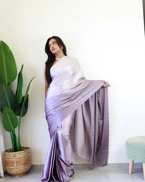 Light_Purple_Colour_1-Minute_Ready_To_Wear_Chiffon_Saree_With_Blouse_Piece