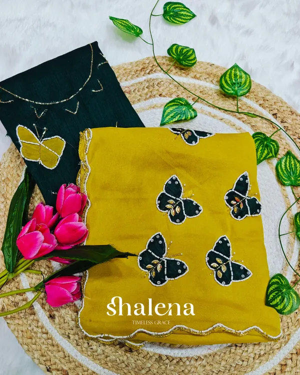 Inspiring_Yellow_Georgette_Butterfly_Hand_Work_Saree