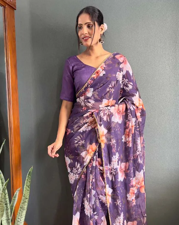 Purple_Color_1_-_Minute_Ready_to_Wear_Fux_Georgette_Saree_with_Unstitch_Blouse_Piece