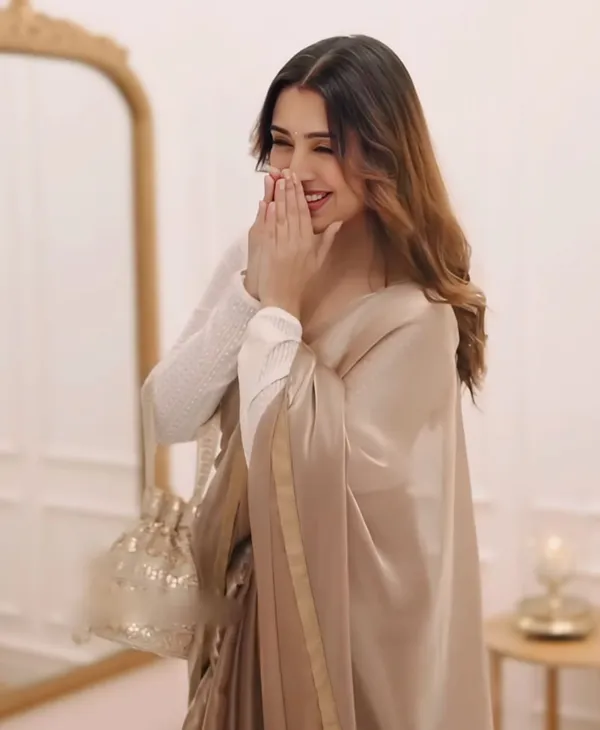 Cream_Color_Soft_Fendy_Silk_Saree_with_Fully_Stitch_Blouse_(Free_Size)_Up_to_44