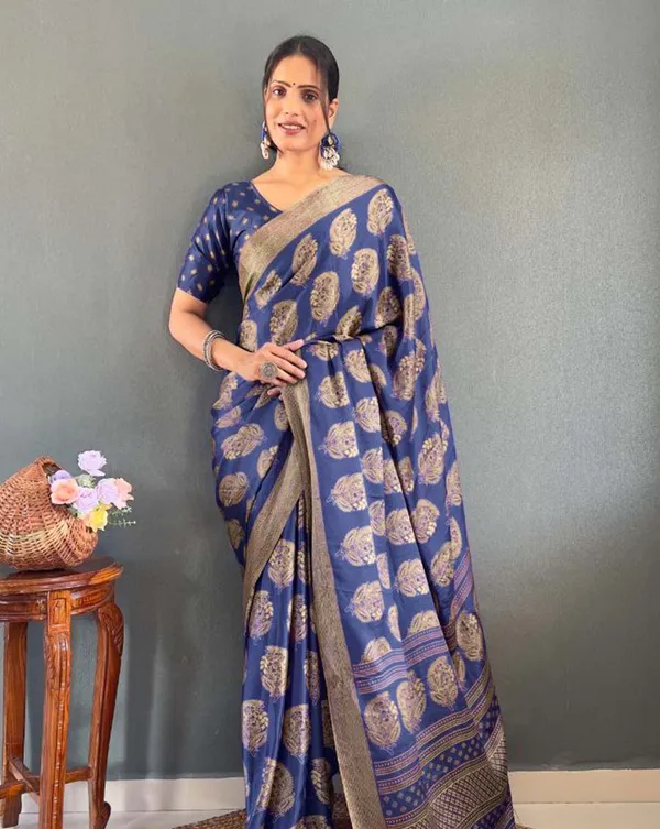 Blue_Color_1_-_Minute_Ready_to_Wear_Moss_Silk_Saree_with_Unstitch_Blouse_Piece