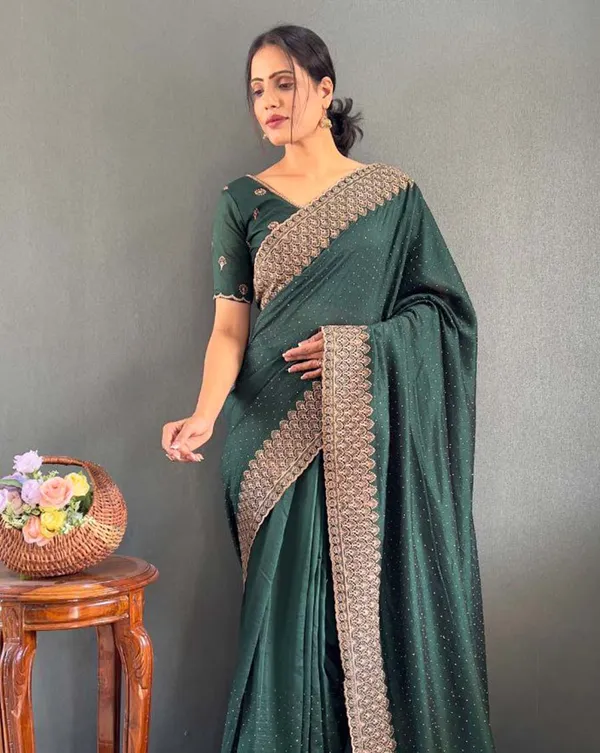 Light_green_Color_1_-_Minute_Ready_to_Wear_Vichitra_silk_Saree_with_Unstitch_Blouse_Piece