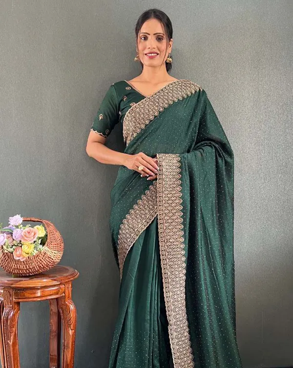 Light_green_Color_1_-_Minute_Ready_to_Wear_Vichitra_silk_Saree_with_Unstitch_Blouse_Piece